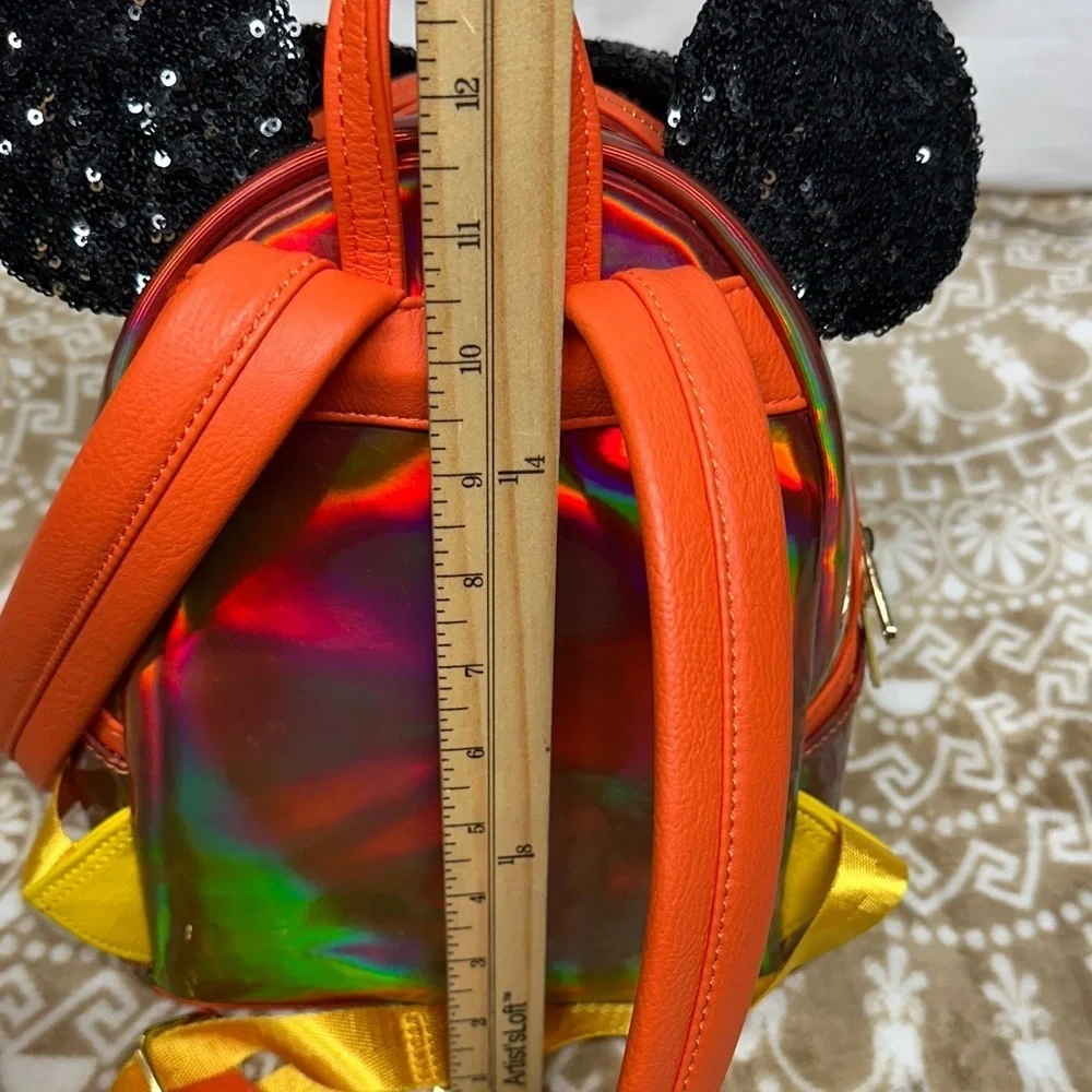 Loungefly Minnie Mouse Sequin Mini Backpack - Disney Parks Exclusive Unisex